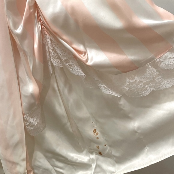 Vintage 1980s Jessica McClintock Gunne Sax Cottagecore Pink White Prom Dress 9 - Picture 11 of 13